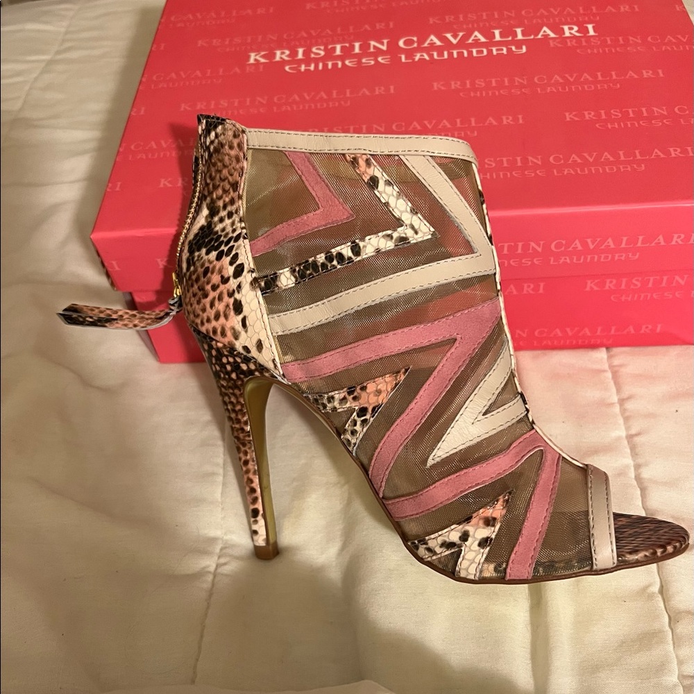Kristin Cavallari/Chinese Laundry Cyprus Snake Women’s Spike Heel Ankle Booties
